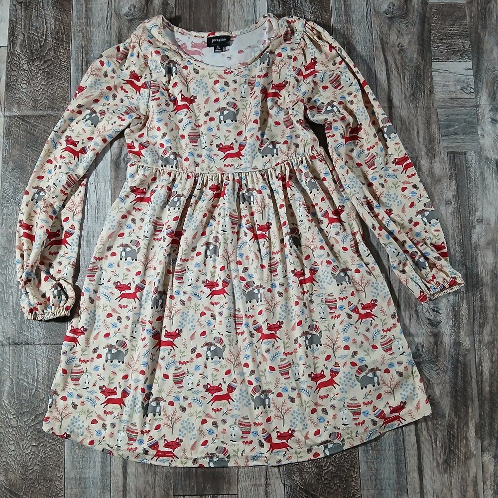 Girls Picapino Fox Dress Size 10